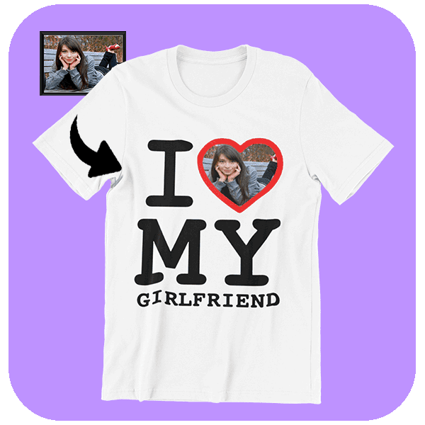 Personalizowana Koszulka I Love My Girlfriend v4